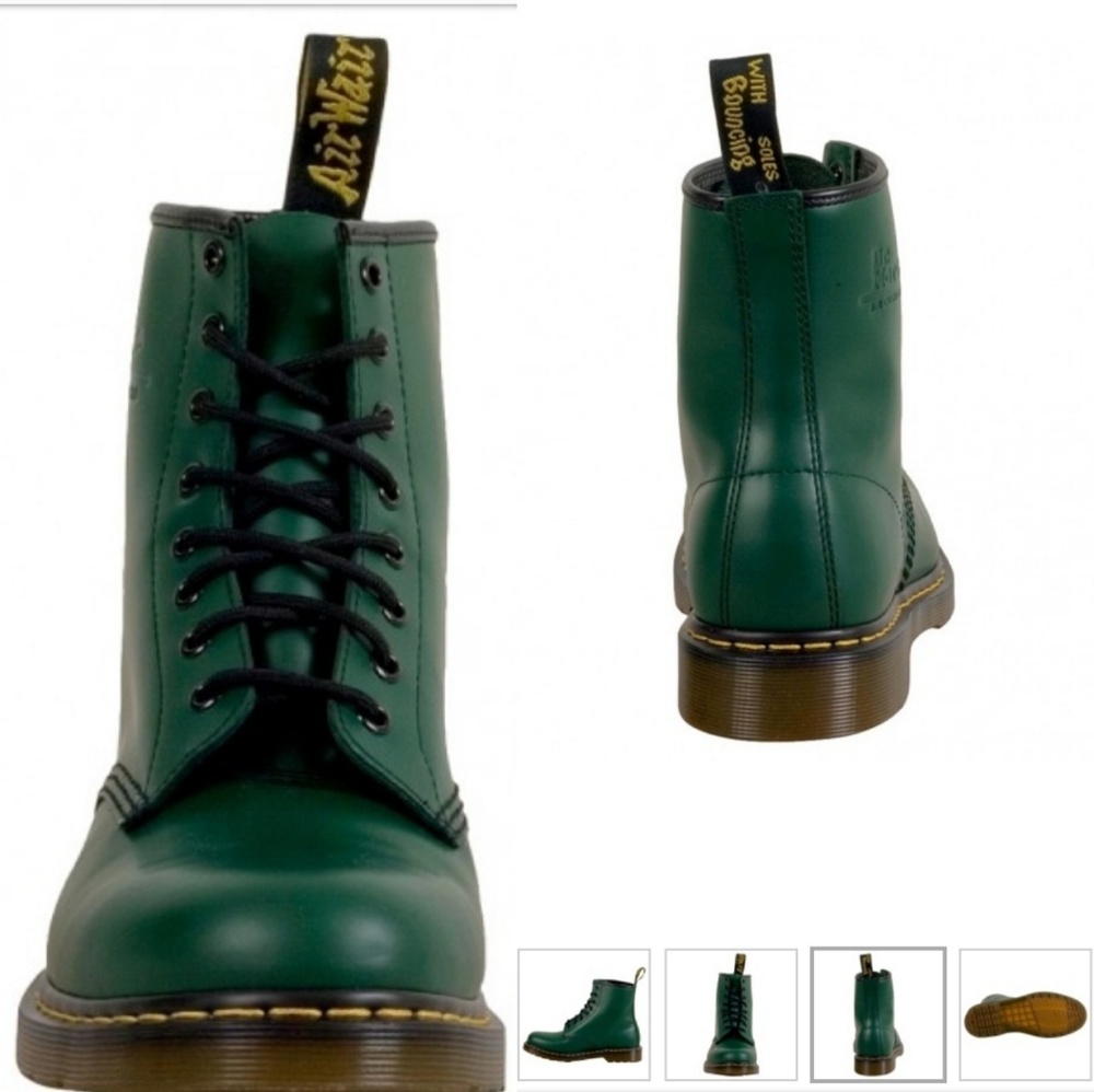 ~HP~ *VTG* DOC MARTENS Green 8 Hole Boots